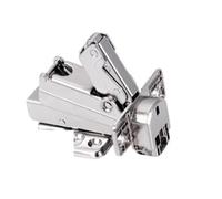 Charnière hydraulique à fermeture douce, 5 pièces, 135 165 170 175 degrés, Clip sur meuble, coin de placard, porte pliante Bi Pour les Armoires de Cuisine(165 Hydraulic Half)
