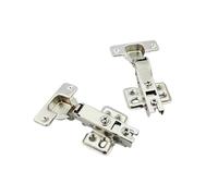 Charnière hydraulique de porte sécurité, 8 pièces, fermeture douce, superposition complète, armoire cuisine, placard pour Portes d'Armoire