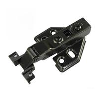 Charnière hydraulique en aluminium avec système d'amortissement silencieux pour portes en verre, fabriquée en acier laminé à froid haute résistance avec galvanoplastie double couche, (E)