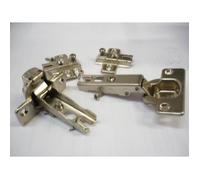 charnière invisible Ø 35 mm 6 pièces porte en applique à recouvrement à ressort ouverture 110° 3 réglages acier nickelé