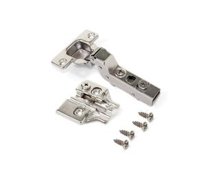 Charnière invisible 100° + embase à visser - par 20 - rentrant - X91N EMUCA