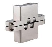 Charnière invisible, Charnières de porte pliantes dissimulées en acier inoxydable 304, lot de 2, plusieurs tailles(25x117mm)