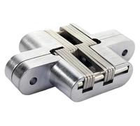 Charnière invisible for porte de meuble pivotante à 180 degrés, caisson en bois, mortaise dissimulée, finition satinée, vis incluses(Sliver2)