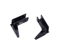 Charnière Invisible for porte en bois et aluminium, 2 pièces, cadre de verre, profil, bidimensionnelle, charnière cachée à intensité variable(Black)