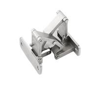 Charnière Invisible for porte en pierre, 165 degrés, ouverture extérieure, acier inoxydable robuste, 1 pièce(No2)