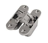 Charnière invisible Medium en zamak dimensions 111 x 29 mm finition chromée mate ARGENTA 70000002