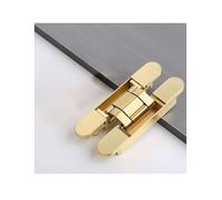 Charnière invisible réglable à 180 degrés, robuste et dissimulée, for portes et placards en bois(Gold)