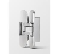 Charnière invisible réglable à 180 degrés, robuste et dissimulée, for portes et placards en bois(Silver)