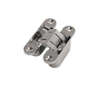 Charnière invisible Small en zamak dimension 95 x 23 mm finition chromé mat ARGENTA 70000001