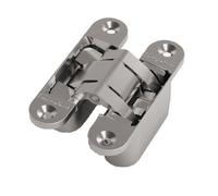 Charnière invisible Small en zamak dimension 95x23mm finition chromé mat - ARGENTA - 70000001