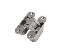 Charnière invisible Small en zamak dimension 95x23mm finition chromé mat - - 70000001