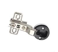 Charnière Invisible Verre 2pcs Acier Armé 35mm | Acier laminé à froid, design invisible, pour verre 4-8mm, diamètre 35mm, finition argentée