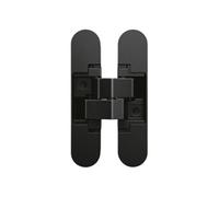 Charnière invisible - Zamac - Réglable et reversible - Noire