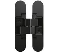 Charnière invisible - Zamac - Réglable et reversible - Noire G