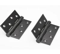 Charniere Lot de 3 charnières porte en acier inoxydable noir 5 pouces for bois, avec roulement, silencieuses et durables, quincaillerie