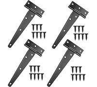 Charnière, lot de 4 charnières en T, charnière triangulaire, à roulement billes, 20 cm (8 pouces)