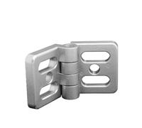 Charnière métallique en alliage de Zinc avec vis, profil d'extrusion d'aluminium 3030 3040 4040, 10 pièces(3030 Black)