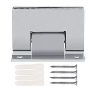 Charnière murale sans cadre pour porte de douche, support de 8 à 10mm, en acier noir à haute teneur en carbone, adaptée aux portes de 800mm de large