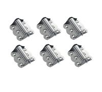 Charnière papillon en acier inoxydable, 2/10 pièces, fermeture automatique, charnières affleurantes, antirouille, ressort, porte d'armoire, fenêtre, quincaillerie for la maison(6Pcs)