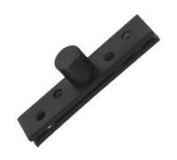 Charnière Pivot 360° en Acier Inoxydable Noir pour Porte | Finition Élégante, Positionnement Haut et Bas, Rotation Complète, Usage Maison et Bureau, Résistance à L'usure
