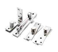 Charnière pivotante de porte en acier inoxydable, rotation à 360 degrés, axe de positionnement de 64 à 150 mm, haut et bas, robuste(1Pc Style8)