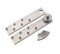 Charnière pivotante de porte lourde en acier inoxydable, charnières invisibles rotatives à 360 °, installation cachée au mur de fond, de haut en bas, 10 pièces