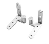 Charnière pivotante de sol en acier inoxydable conçue pour portes en bois avec installation invisible et résistance améliorée pour les environnements occupés (argent, 5 mm)
