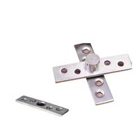 Charnière pivotante en acier inoxydable, pivotante à 360 degrés, dissimulant l'axe de haut en bas, idéale for les armoires de garde-robe(3PCS)