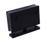 Charnière pivotante for porte en verre, rotation à 360 degrés, charnière de douche moulée sous pression, charnière supérieure et inférieure for vitrine(Matte black)