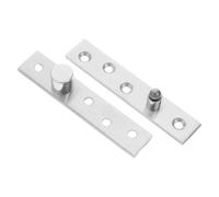 Charnière Pivotante Invisible Acier Inoxydable 2 Pièces | Montage Dissimulé Axe Central, Fixation Supérieure et Inférieure, Trou 5mm, Décor Moderne