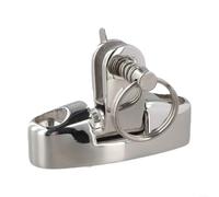 Charnière pivotante latérale en acier inoxydable 316 pour bimini - Base de fourche pivotante pour réparation d'auvent - Véhicules marins (C)
