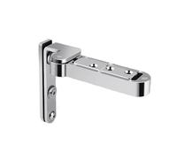 Charnière pivotante réglable for porte en bois, arbre pivotant d'intérieur, R Invisible, auto-cachant le, 1 pièce(Silver)