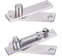 Charnière pivotante robuste pour porte en bois - Charnière cachée en acier inoxydable HBL' pour porte secrète, avec rotation à 360 degrés, matériel de pivot invisible pour bibliothèque.