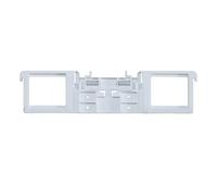 Charnière plastique abattant wc pour fixation lunette de toilette avec vis d'expansion et amortisseur pièces détachées kit boulon ecrou frein de charnières universel design (planche 206mm)