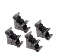 Charnière pliable à usage intensif, Supports de pieds de Table pliants autobloquants à 90 degrés, multicolores, 50x63x68mm, 4 paquets(Galvanised)