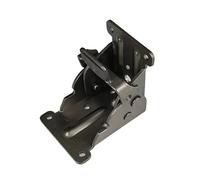 Charnière pliante à verrouillage Support de charnière pliable 2/4 pièces, support 0-90-180 degrés, autobloquante avec vis(Black 4 sticks pack)