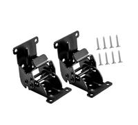 charniere pliante autobloquante 2 charnières for pieds de meubles, accessoire pliable 0-90-180 degrés, assemblage simple, verrouillage multifonctionnel, support d'extension, automatique(Black)