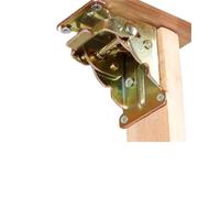 Charnière pliante verrouillable Charnière pliante autobloquante en acier inoxydable à 45/90 degrés for table basse, lit, chaise, pied, connecteur laminaire, quincaillerie for meubles(Galvanized-L)