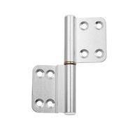 Charniere Porte Charnières métalliques for porte et fenêtre de toilettes, salle bains, charnière amovible fendue, petites feuilles mobiles pliantes pour Fenetre(B)