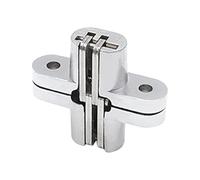 Charnière Porte Dissimulée | Acier Inoxydable & Zinc, 8x8x5 Cm, Argenté | Charnière Sécurité Cachée Pour Porte Pliante, Armoire | Çharnière Invisible