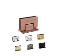 Charnière Porte Douche Lot de 2 charnières porte douche en acier inoxydable brossé, 180, 90, 135 degrés, for salle bain(Red Copper,180 Degrees)