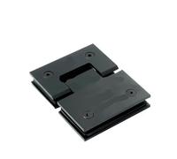 Charnière Porte Douche Pince de fixation robuste en acier inoxydable for vitrine à 180 degrés, charnière porte douche, meuble, pièces rechange(Black)