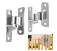 Charniere Porte Lourde 2 Paires Inox 304,Gond Portail,Capacité 270kg/Paire, Montage Mur/Poteau Bois pour Charniere Portails Agricoles, Granges et Clôtures Jardin