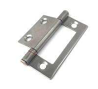 Charnière Porte Paumelles Meuble 6Pcs 2/3/3.5 Pouces Sus304 Brossé Charnière En Acier Inoxydable Muet Charnière De Porte En Bois 51 * 23 * 1.2Mm