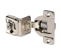 Charniere Porte Placard 2 PCS Lot charnière d'armoire à fermeture douce charnières en nickel satiné for placard de cuisine 1-1/2 pouces superpositions meubles visage cadre porte(1.5 Inch 2PS)