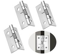 Charniere Porte Placard Charnière Porte Invisible Lourde Charniere Inox 3 Pcs Charnières Gond de Portes Paumelle Plate Meuble Cuisine Paumelles pour Portail Sans Vis (2 Pouce)