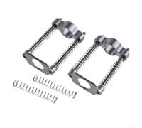 Charnière Potence Pliante Vélo pour brompton Aluminium CNC Charnière | Verrouillage pour rapide, pour zéro vacillement, pliage en secondes, sécurité trajet, aluminium durable(Silver)