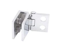 charnière pour paroi de douche, Charnière de porte et fenêtre pivotante à 360 degrés en acier inoxydable argenté 7,6 cm, 2 pièces