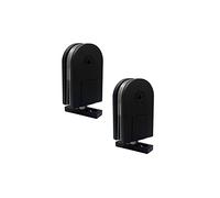 charnière pour paroi de douche, Charnière pivotante à 360 degrés for porte en verre, supportant 35 kg, compatible avec le trempé de 5 12 mm(Matte Black)