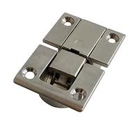 Charnière pour porte abattante - Profondeur : 14 mm - Pour épaisseur : 18/19 mm - Ouverture : 90° - Diamètre d'encastrement : 26 mm - Réglage : 3 directions - Décor : Nickel satiné - ITALIANA FERRAM